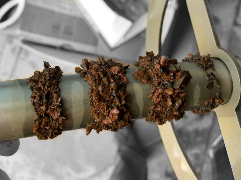 Magnetita en sistemas industriales de calefacción y refrigeración.